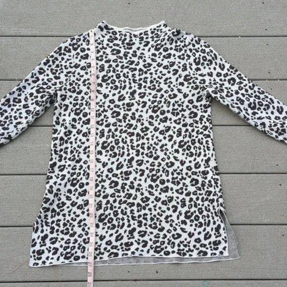 Loft Mock Neck Animal Print Tunic Sweater - Picture 10 of 13